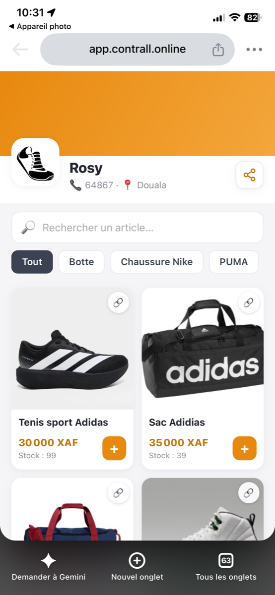 Boutique en ligne du commerce Rosy